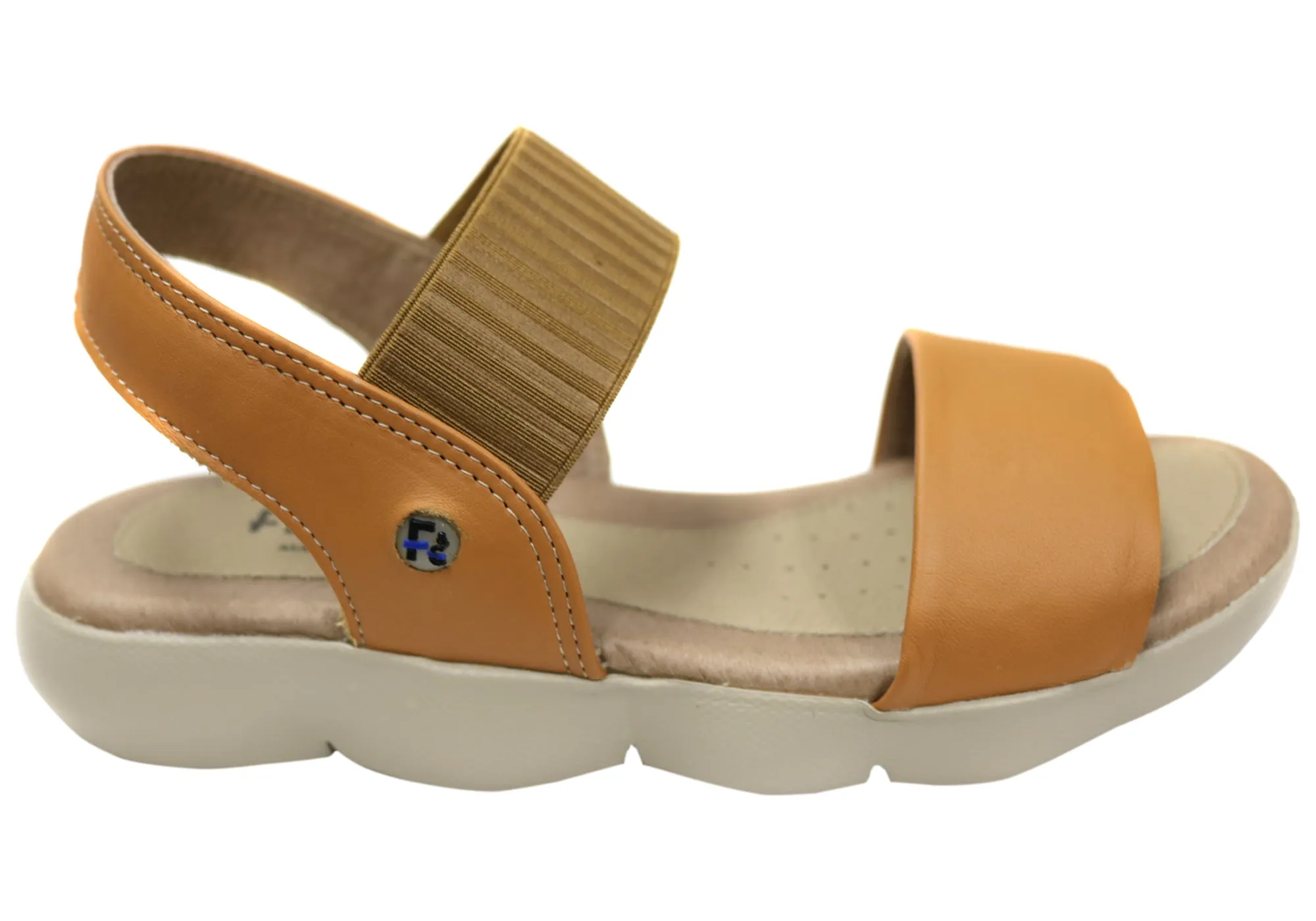 Flex & Go Lina Womens Comfortable Leather Sandals Made In Portugal