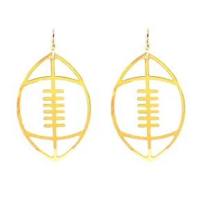 Football wire earrings