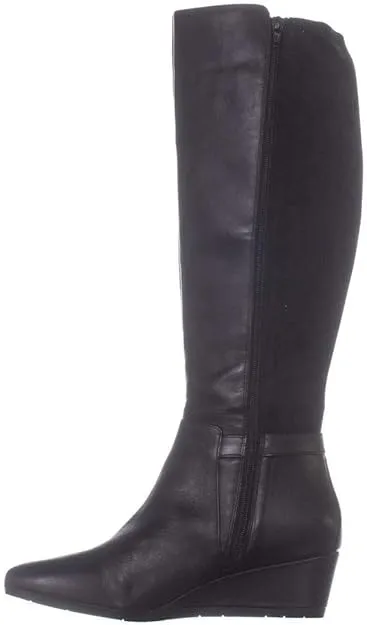 Giani Bernini Womens Catrinaa Leather Round Toe Knee High Fashion Boots, Sz 7