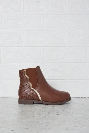 Girls Brown Chelsea Boots