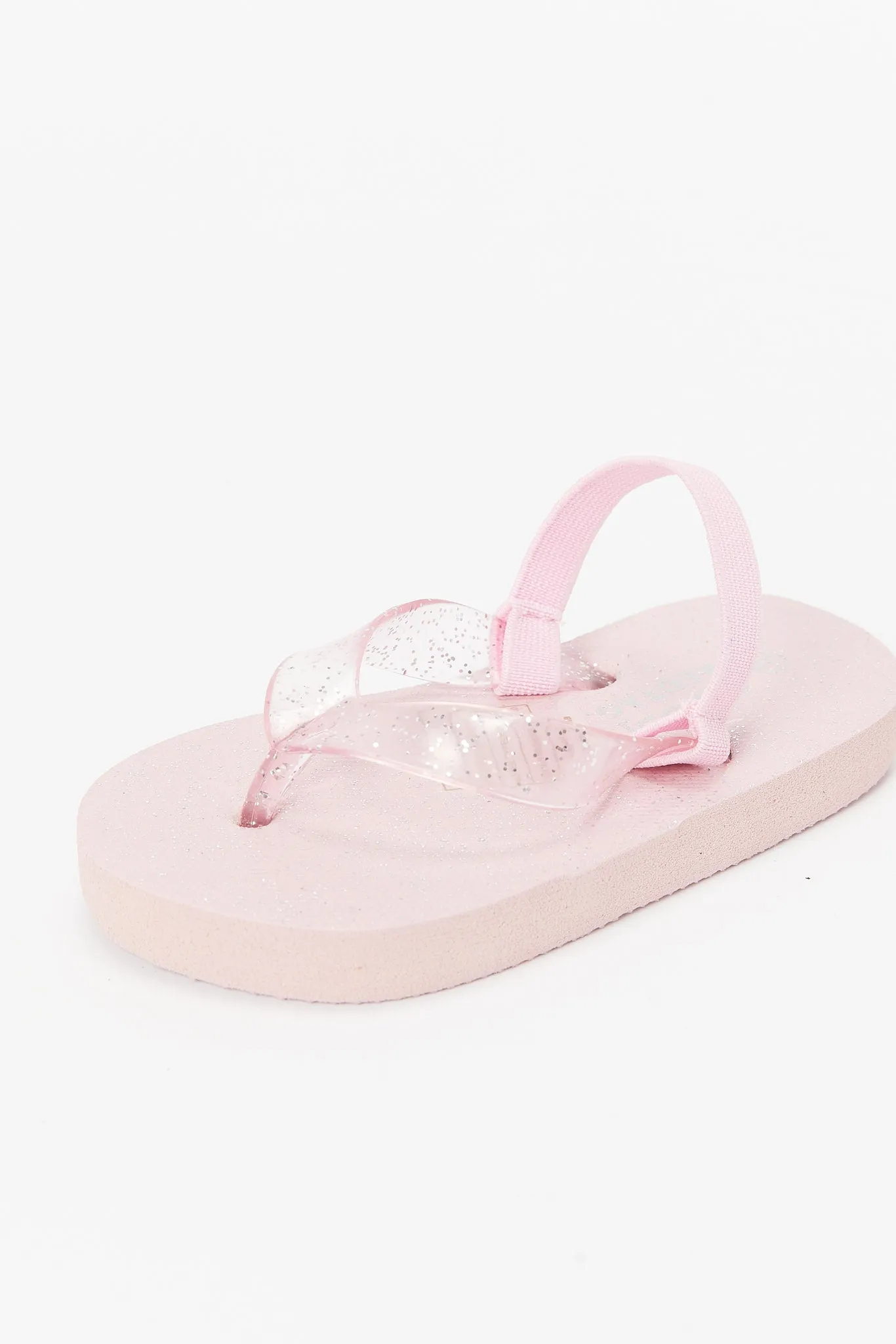 Girls Pink Glitter Sandals