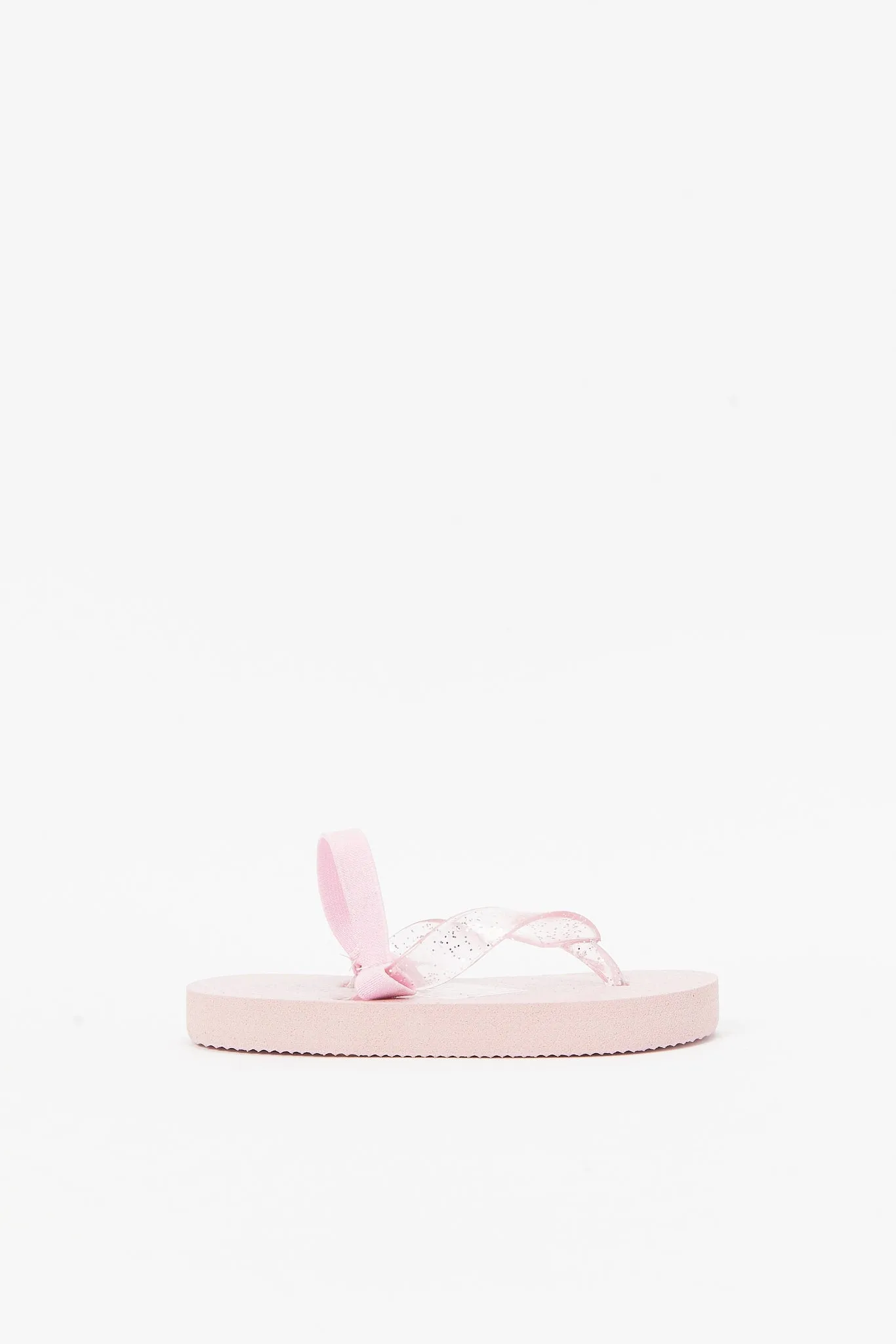 Girls Pink Glitter Sandals