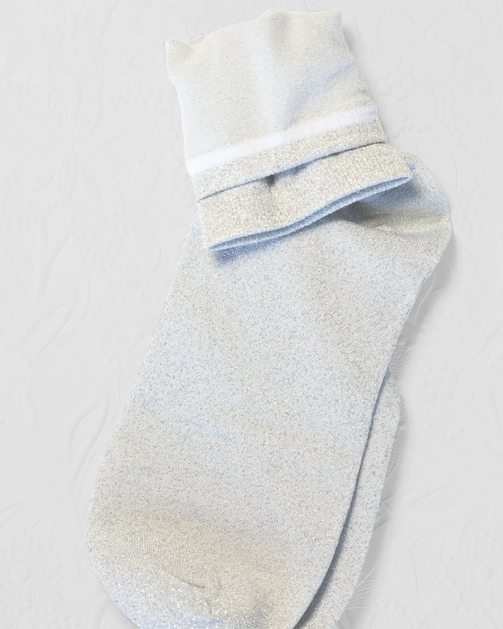 Glitterati Socks - Silver