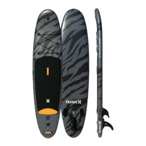 Hurley 10' Advantage Inflatable Paddle Board SUP - Black Tiger