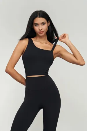 Kalina Longlined One Shoulder Strap Back Sports Bra