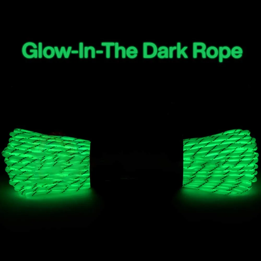 Katzco Glow-in-The-Dark Rope for Nighttime Sports, Decor, Pet Toys, Crafts, Indoor