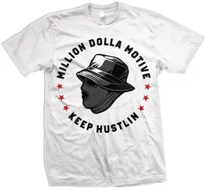 Keep Hustlin Mask - White T-Shirt