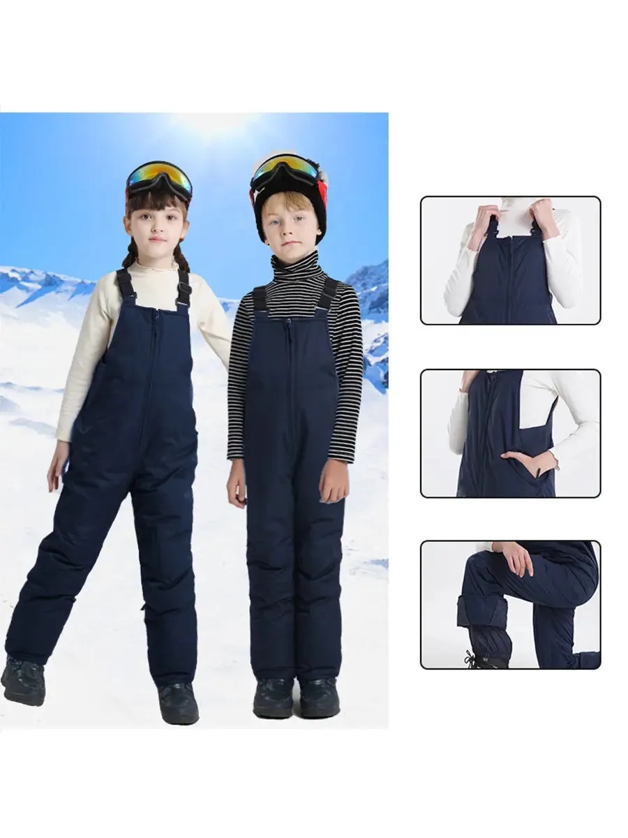 Kids Ski Bibs & Pants Outdoor Hiking Ski Wear One-piece Pants