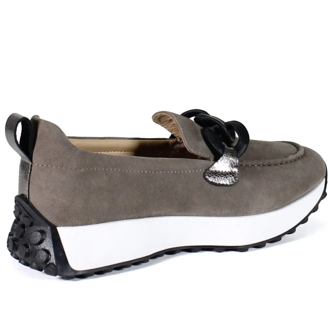 Kind Words Sneaker Loafer - Anthracite/Pewter