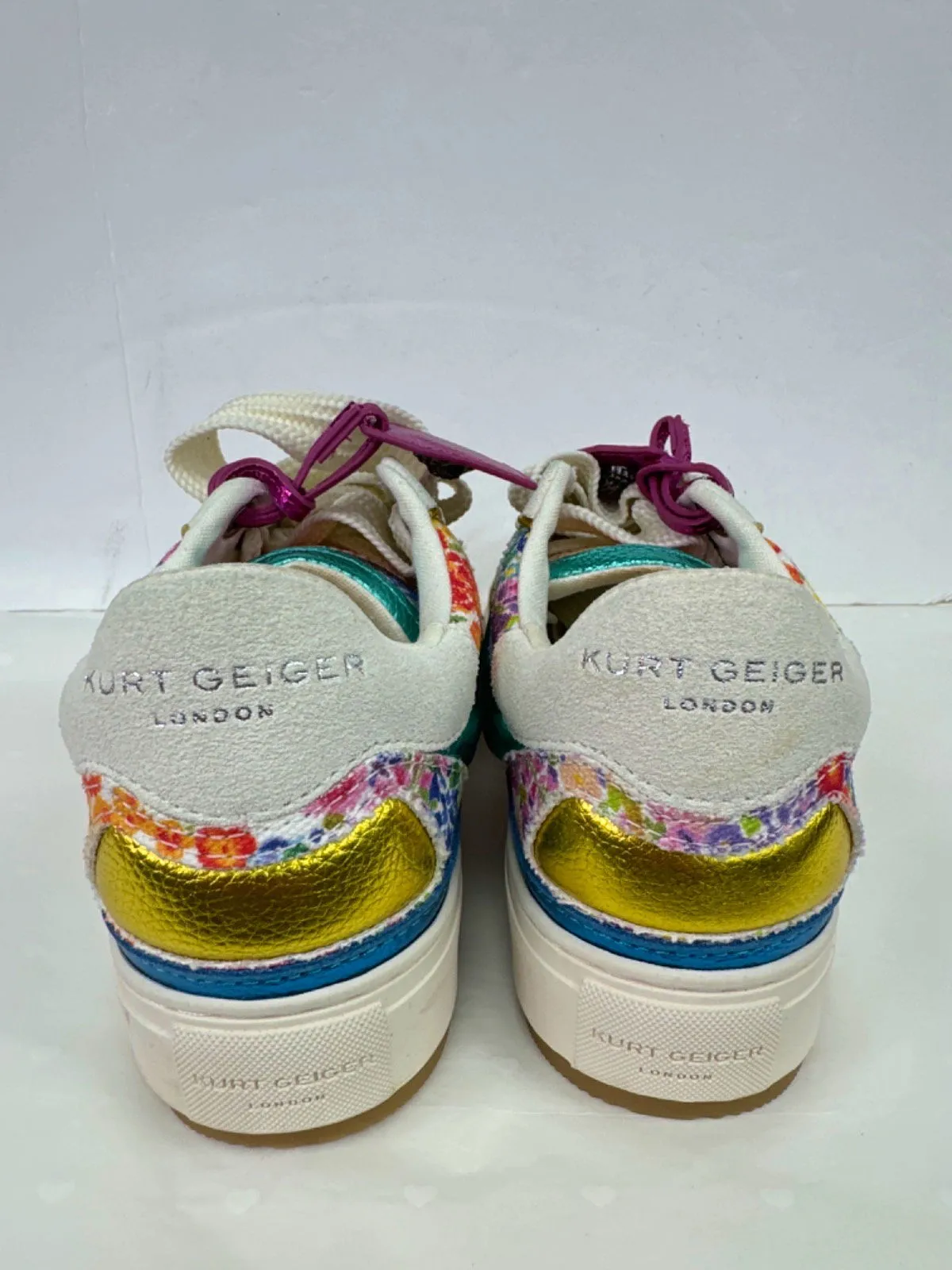 Kurt Geiger Floral Couture Southbank Tag Trainers EU 37 UK 4