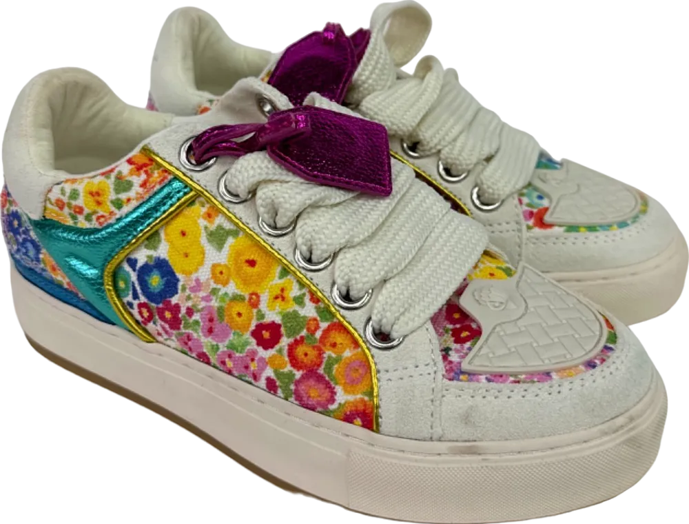 Kurt Geiger Floral Couture Southbank Tag Trainers EU 37 UK 4