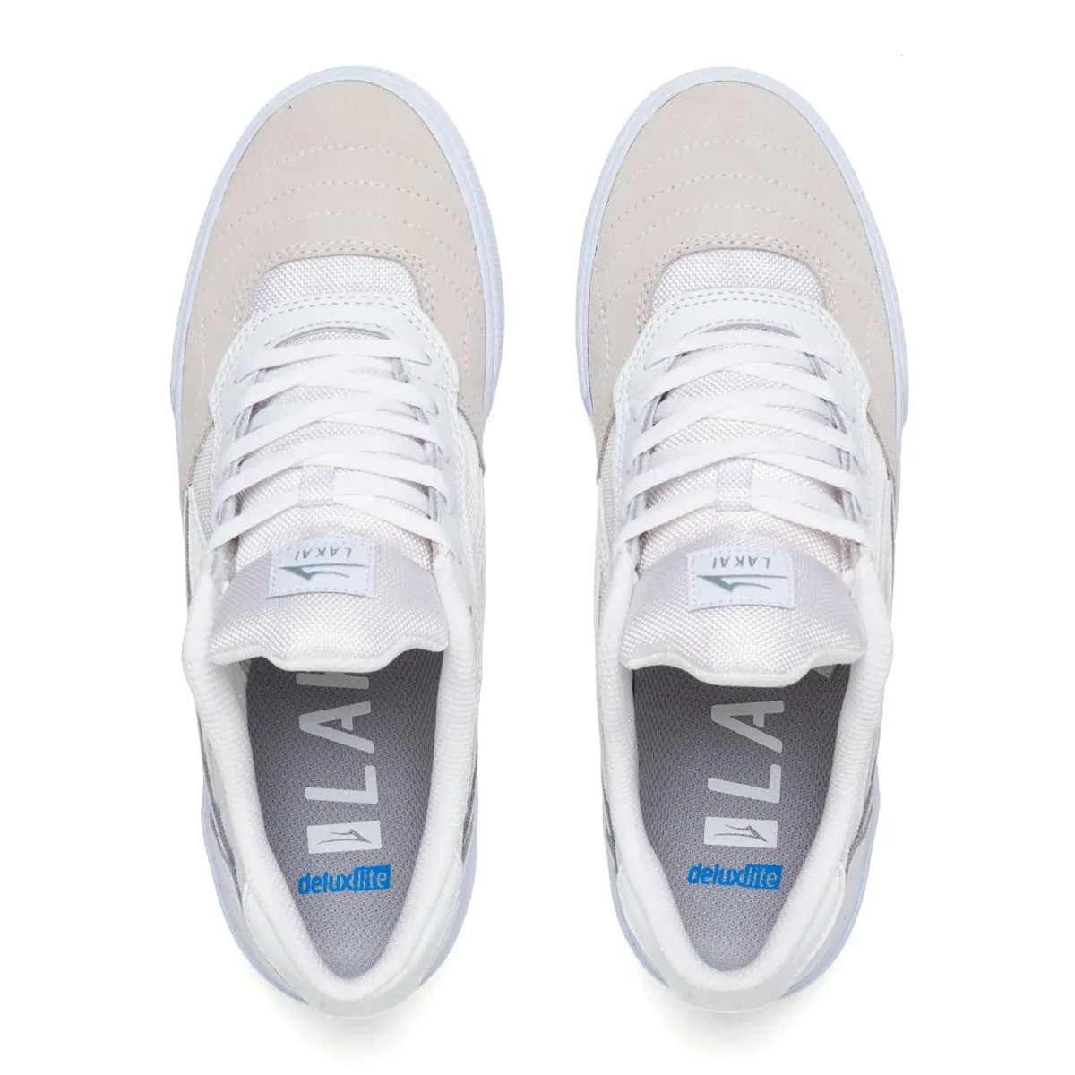 Lakai Shoes Cambridge - White/Reflective Suede