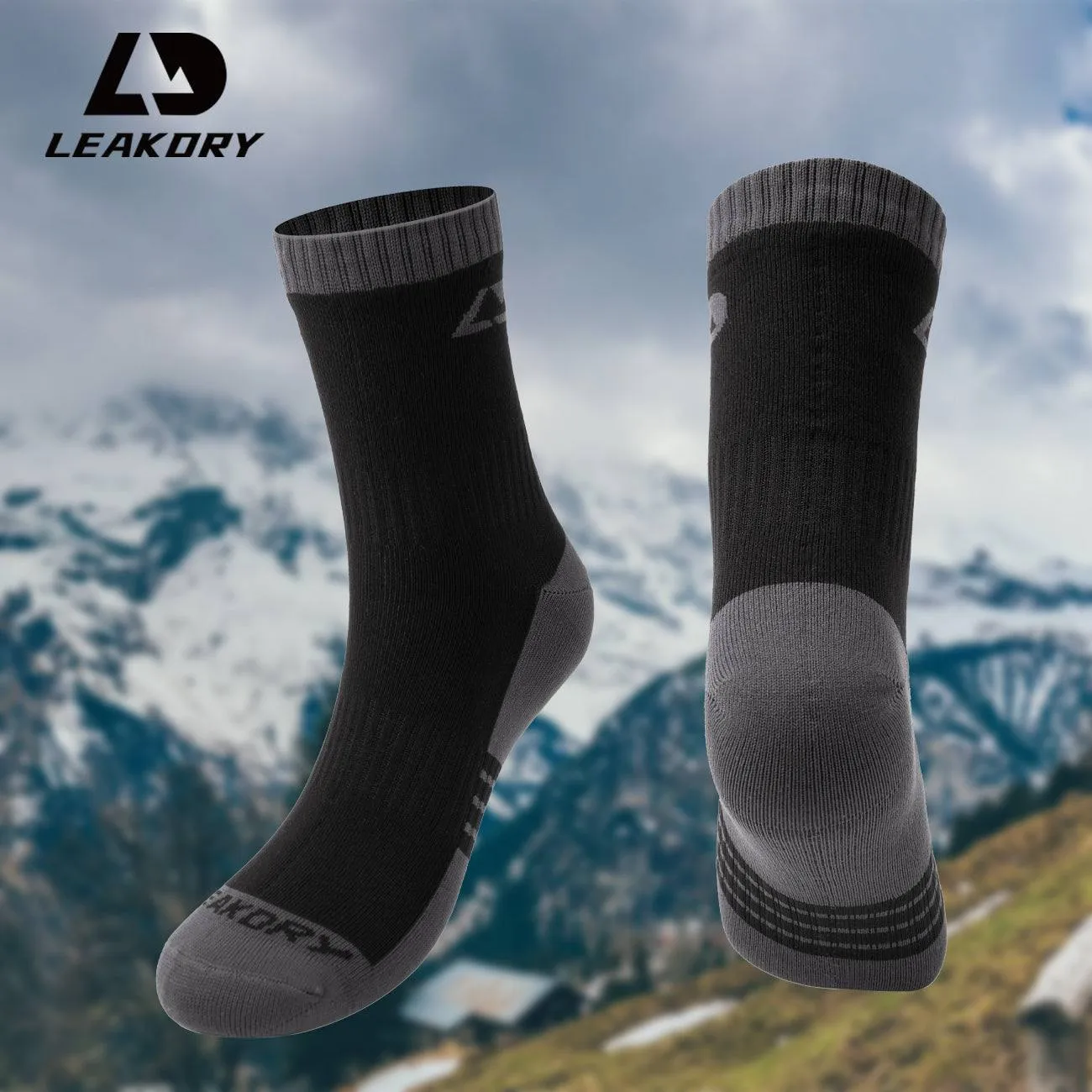 LEAKDRY Waterproof Breathable Ultralite Dri-nit Socks Ankle Black