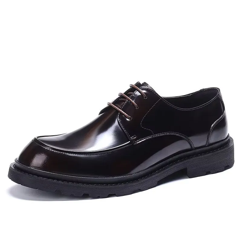 LeatherLux Lace-Up Derbies Dress Shoes