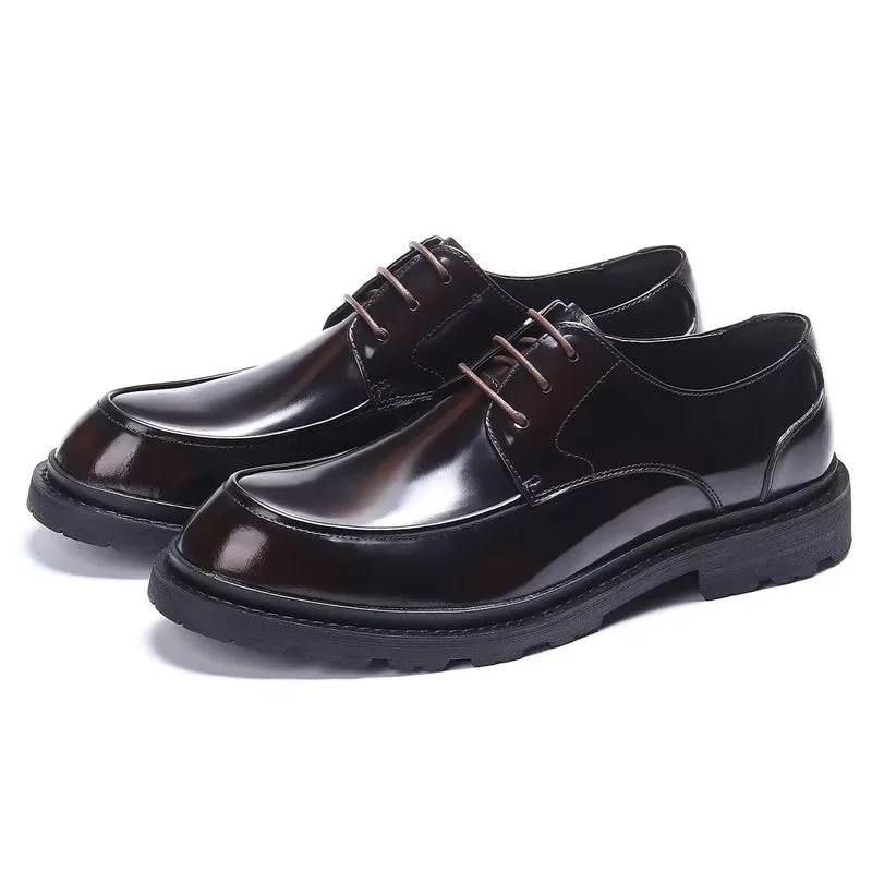 LeatherLux Lace-Up Derbies Dress Shoes