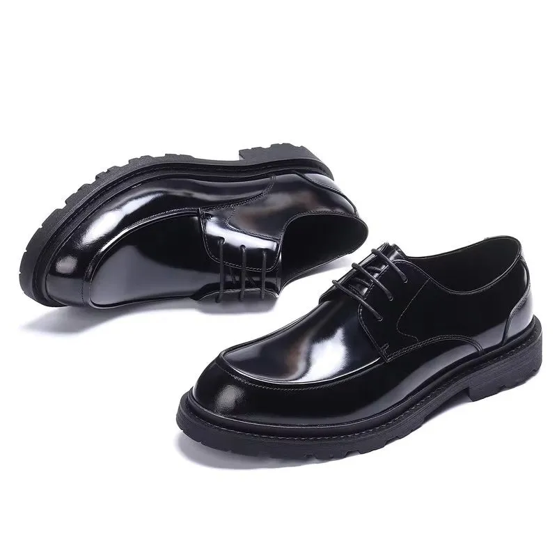 LeatherLux Lace-Up Derbies Dress Shoes