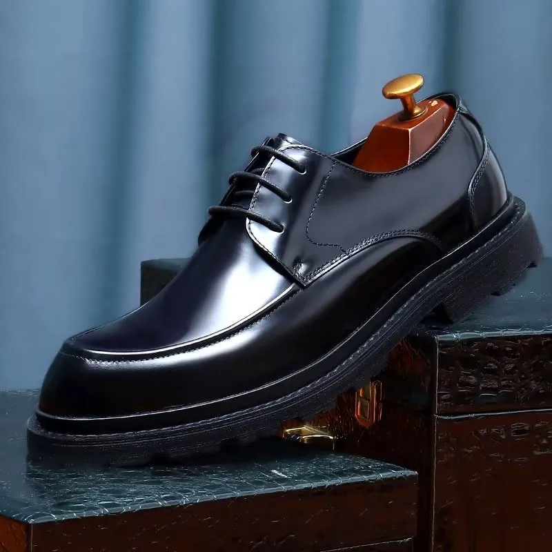 LeatherLux Lace-Up Derbies Dress Shoes