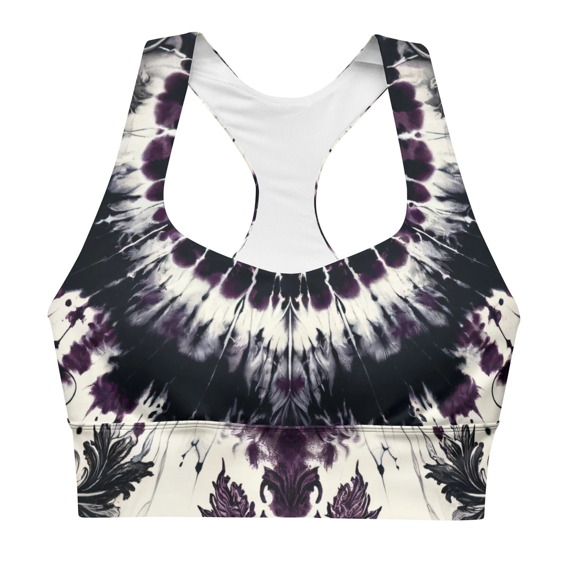 Longline Sports Bra Midnight Mauve