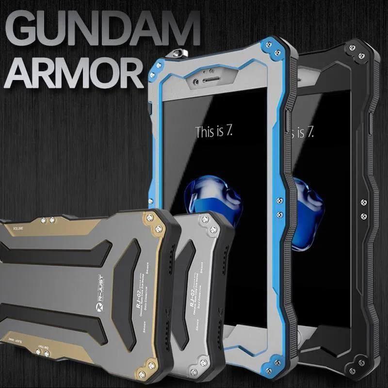 Luxury Waterproof Aluminum Armor Iphone Case