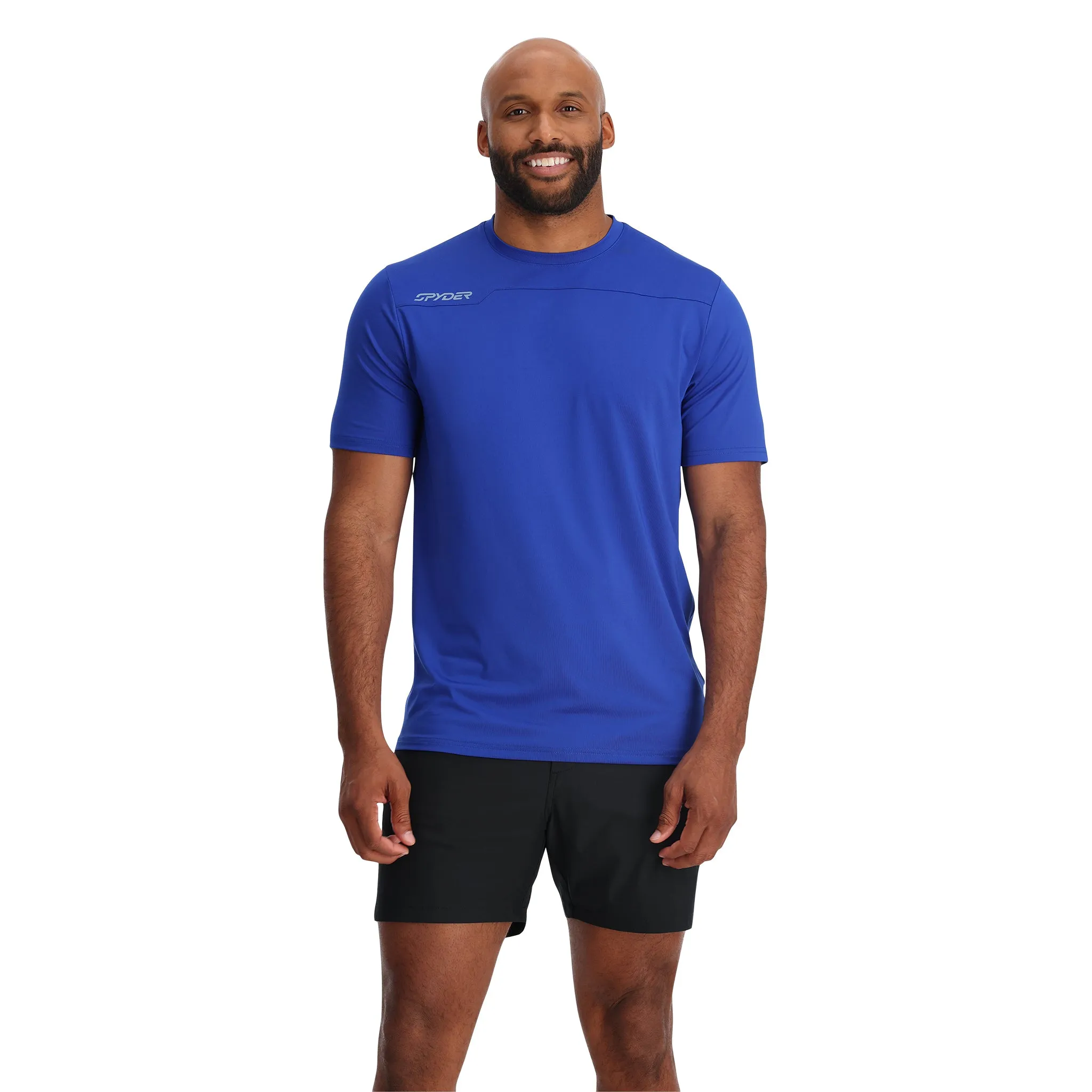 Mens Arc Short Sleeve Tech Tee  - Electric Blue