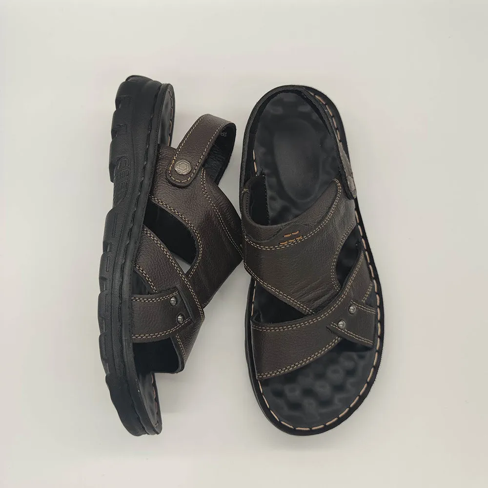 Men's Casual Leather Adjustable Handmade Sandals