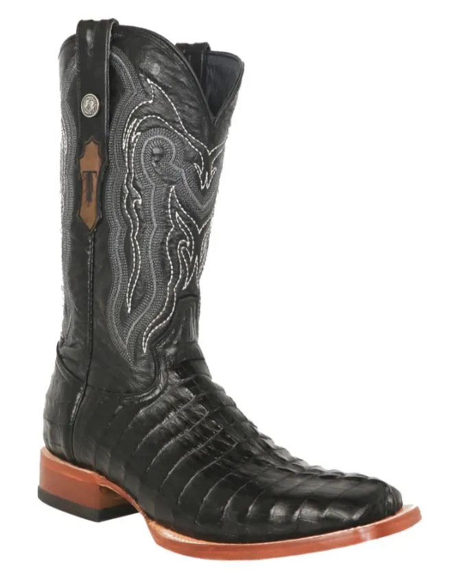 Men's Tanner Mark Caiman Black Boot