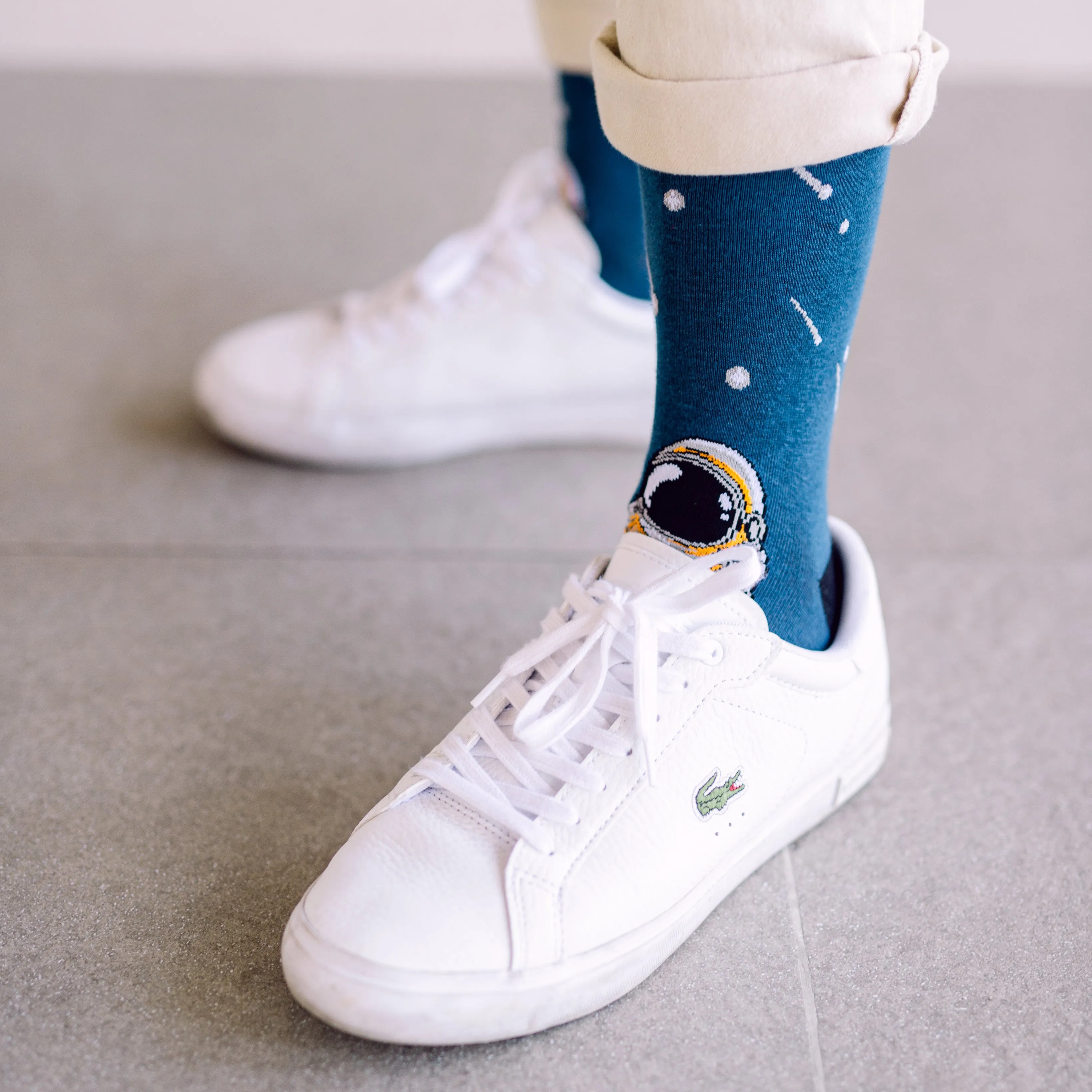 Meteor Shower Printed Crew Length Socks