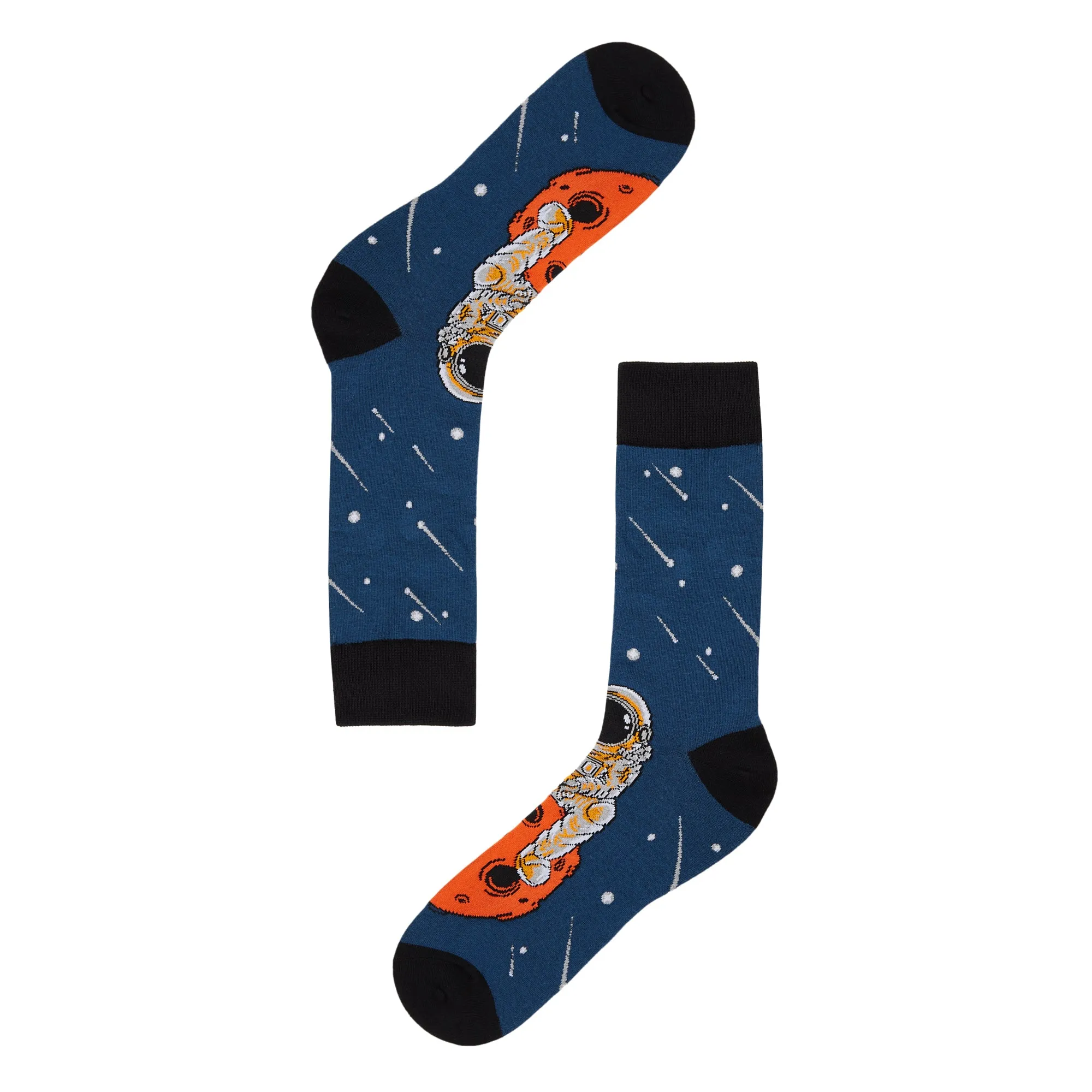 Meteor Shower Printed Crew Length Socks