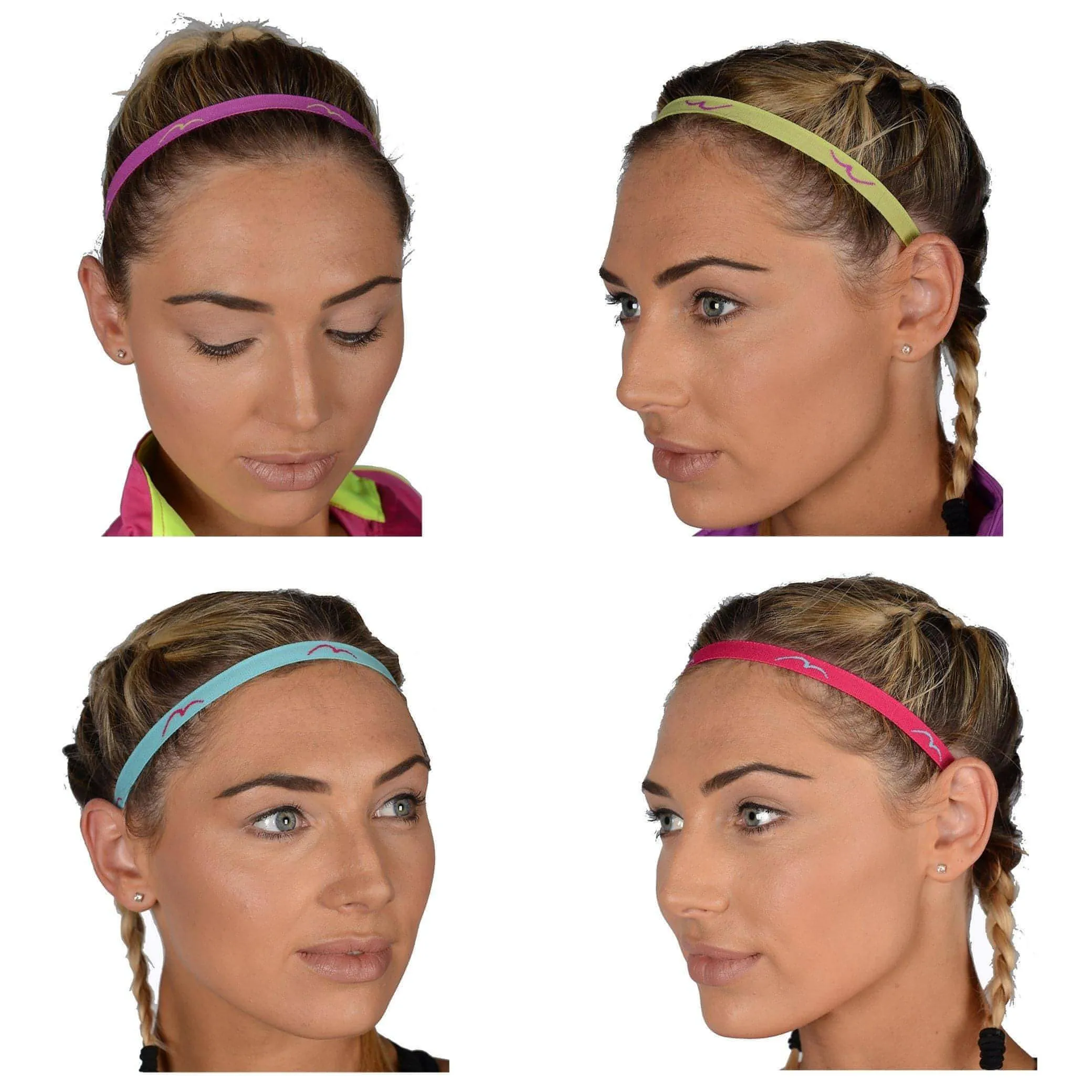 More Mile Tress Tamer  Hairbands (4 Pack) - Multi