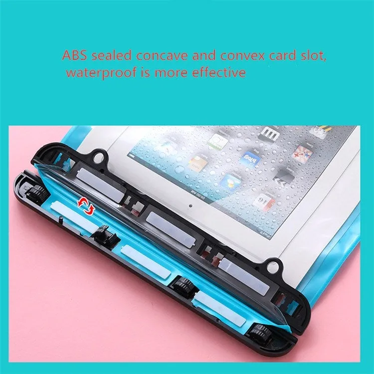 Multipurpose Single Shoulder Outdoor Transparent Waterproof Bag for Mobile Phone Small Objects(Lake Blue)