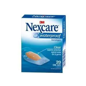 Nexcare Waterproof Bandage Size One, Clear