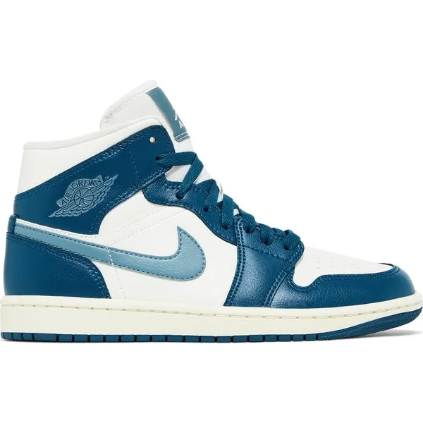 Nike Men's Air Jordan 1 Mid Shoes - French Blue / Sail / Ozone Blue