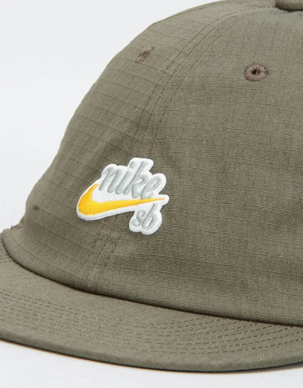 Nike SB H86 Flatbill Strapback Cap - Medium Olive/Dark Sulfur