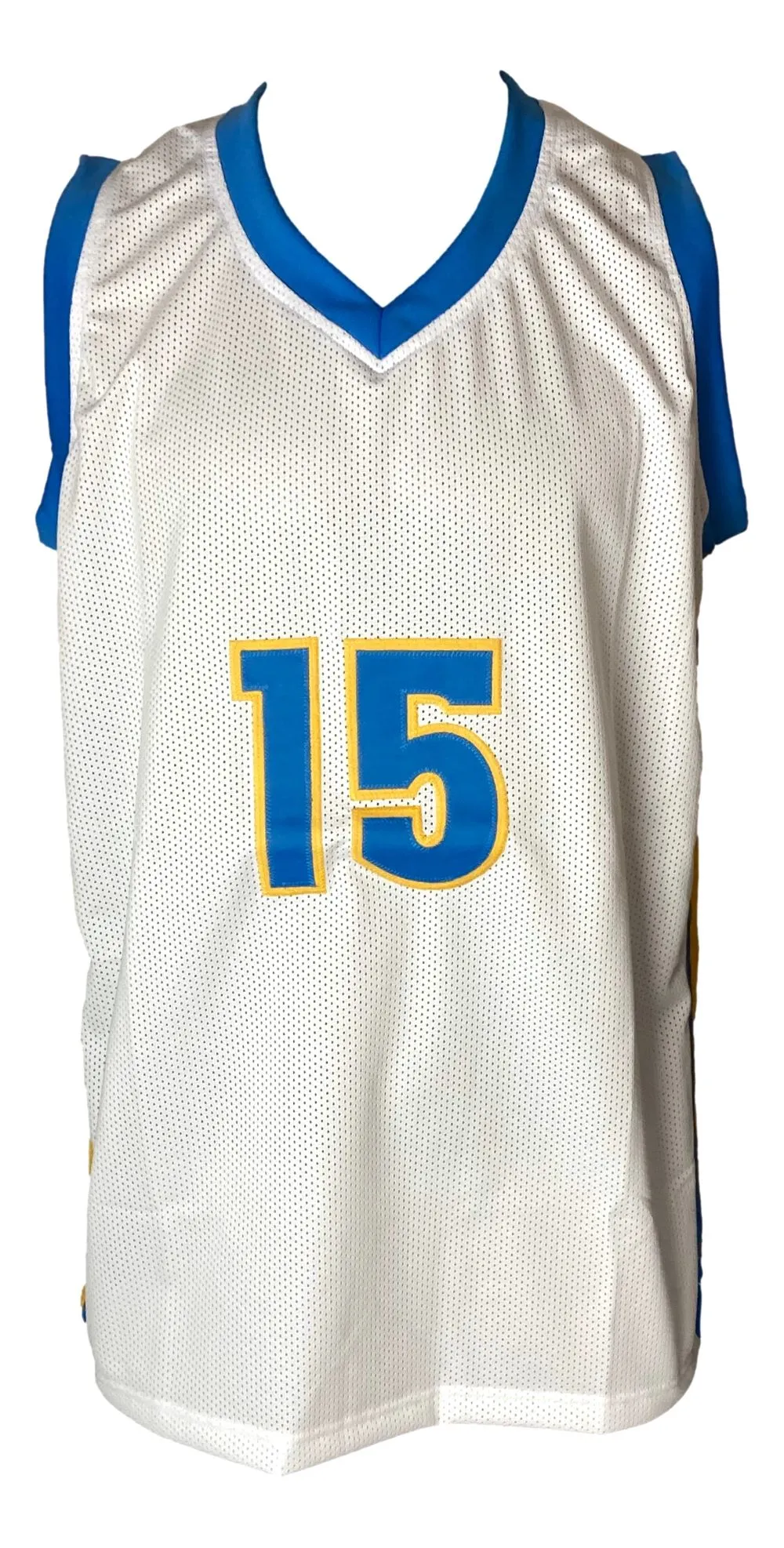 Nikola Jokic Denver Signed White Basketball Jersey JSA Hologram