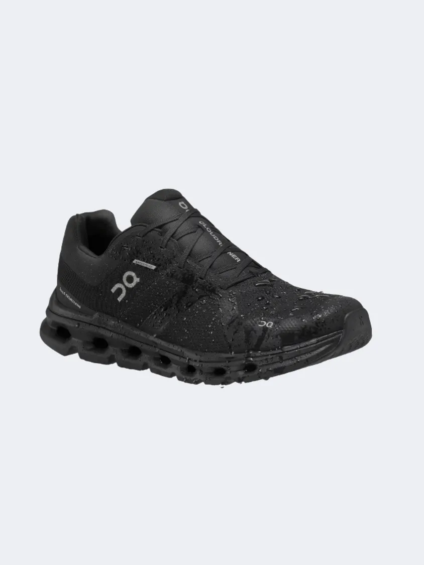 On Cloudrunner Waterproof Men Running Shoes Black