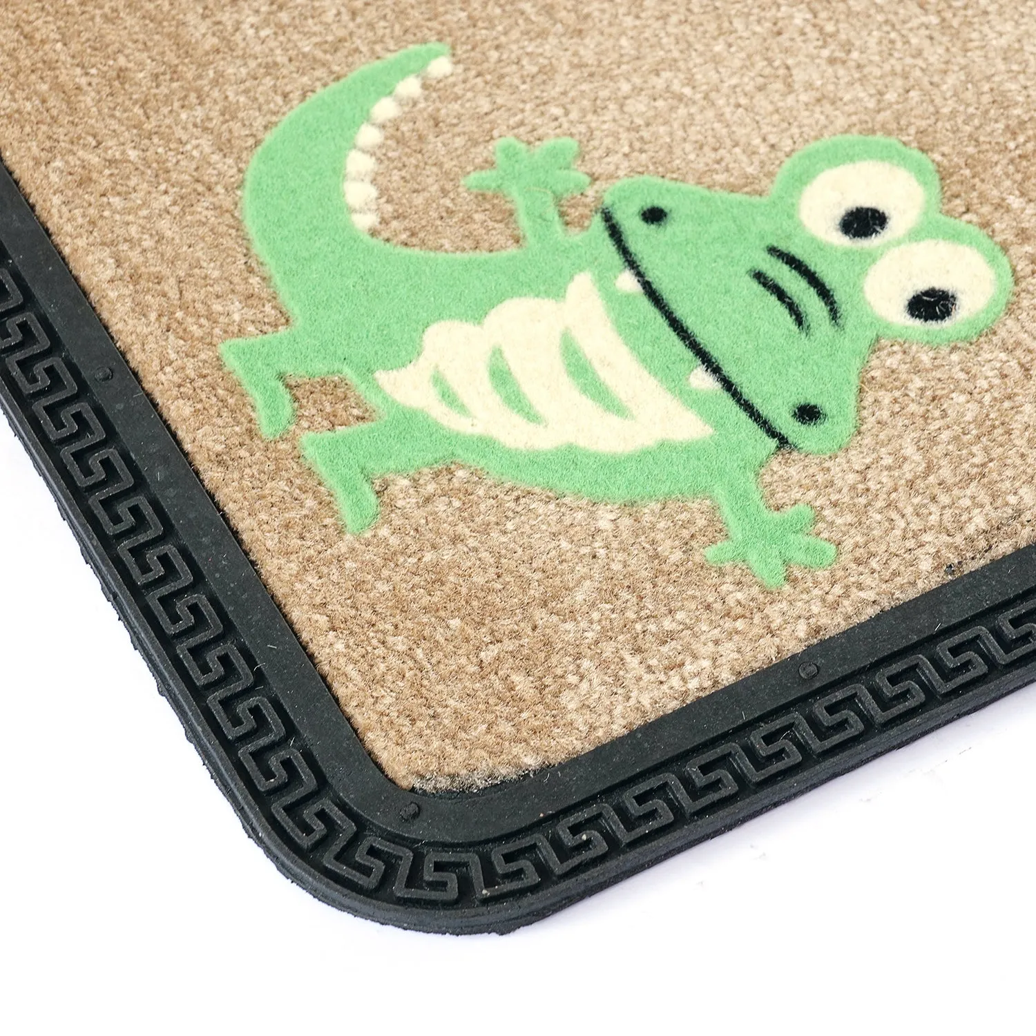 OnlyMat Crocs QuickDry Colourful Soft All-Purpose Mat Kitchen Bathroom Door Entrance 40x60x8mm (Beige)