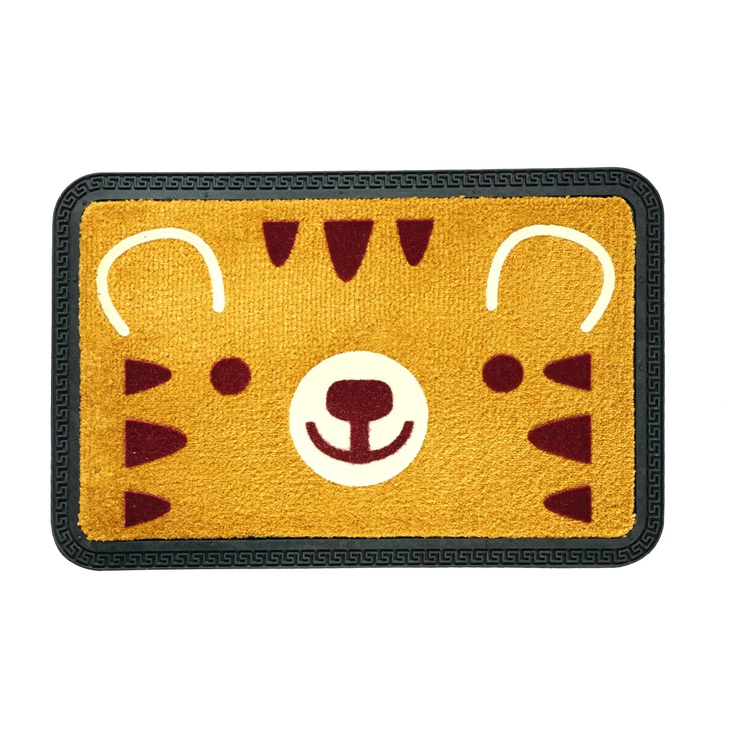 OnlyMat Teddy Bear QuickDry Colourful Soft All-Purpose Mat Kitchen Bathroom Door Entrance 40x60x8mm (Mustard Yellow)