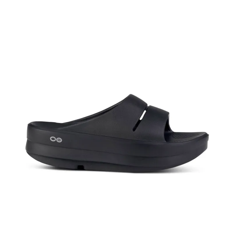 OOFOS Women's OOmega OOahh Slide - Black