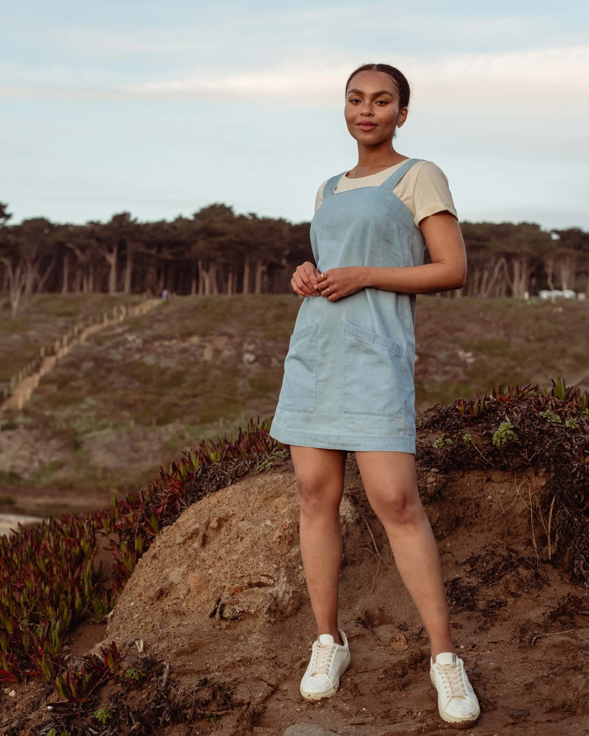 Organic Chambray Shift Dress