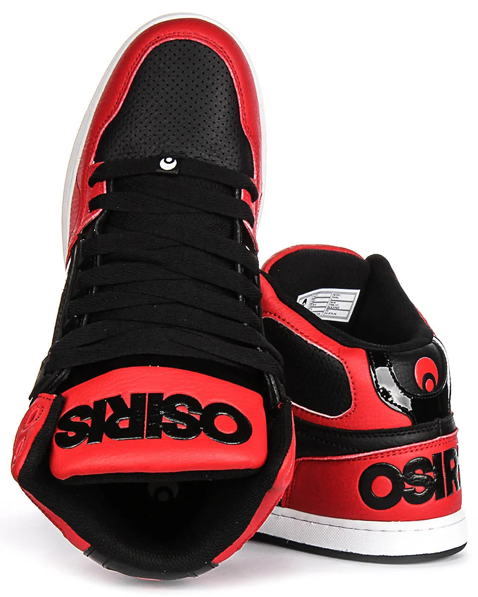 Osiris NYC 83 Clk In Red Black For Men