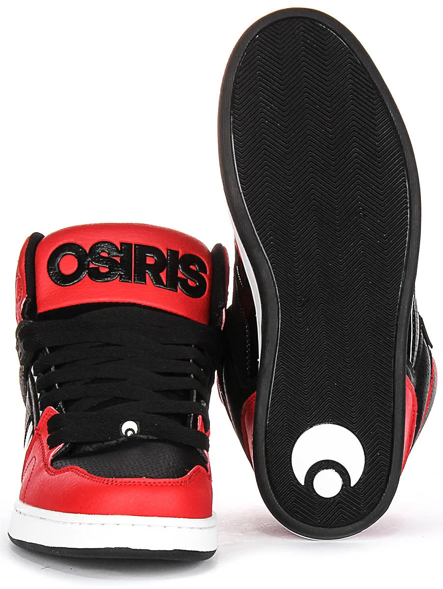 Osiris NYC 83 Clk In Red Black For Men