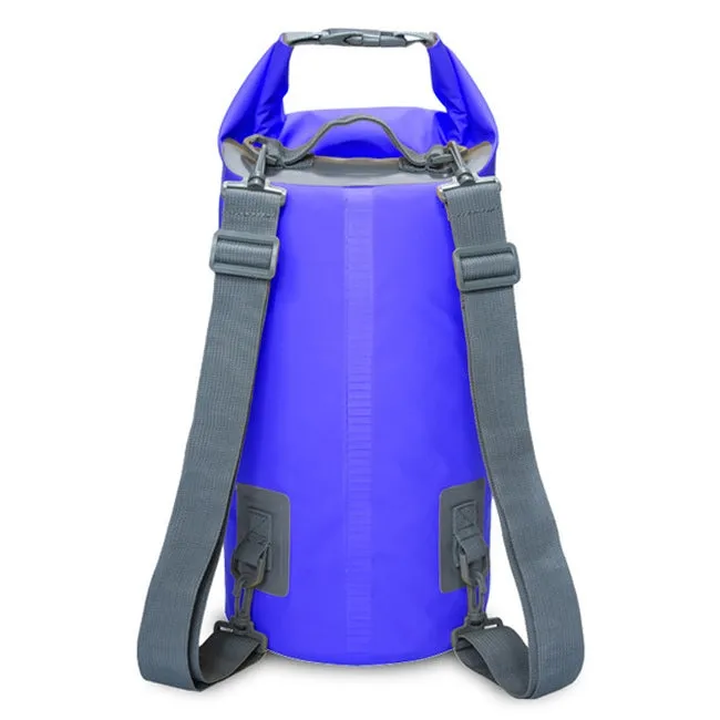 Outdoor Waterproof Dry Dual Shoulder Strap Bag Dry Sack, Capacity: 20L (Dark Blue)