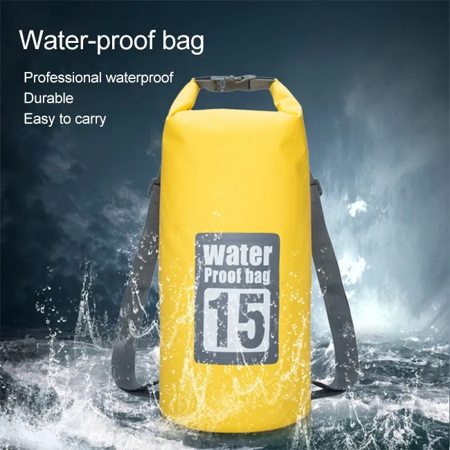 Outdoor Waterproof Dry Dual Shoulder Strap Bag Dry Sack, Capacity: 20L (Dark Blue)