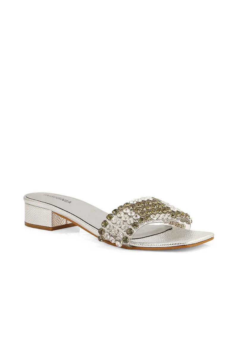 Party Wear Slip On I29269-Silver