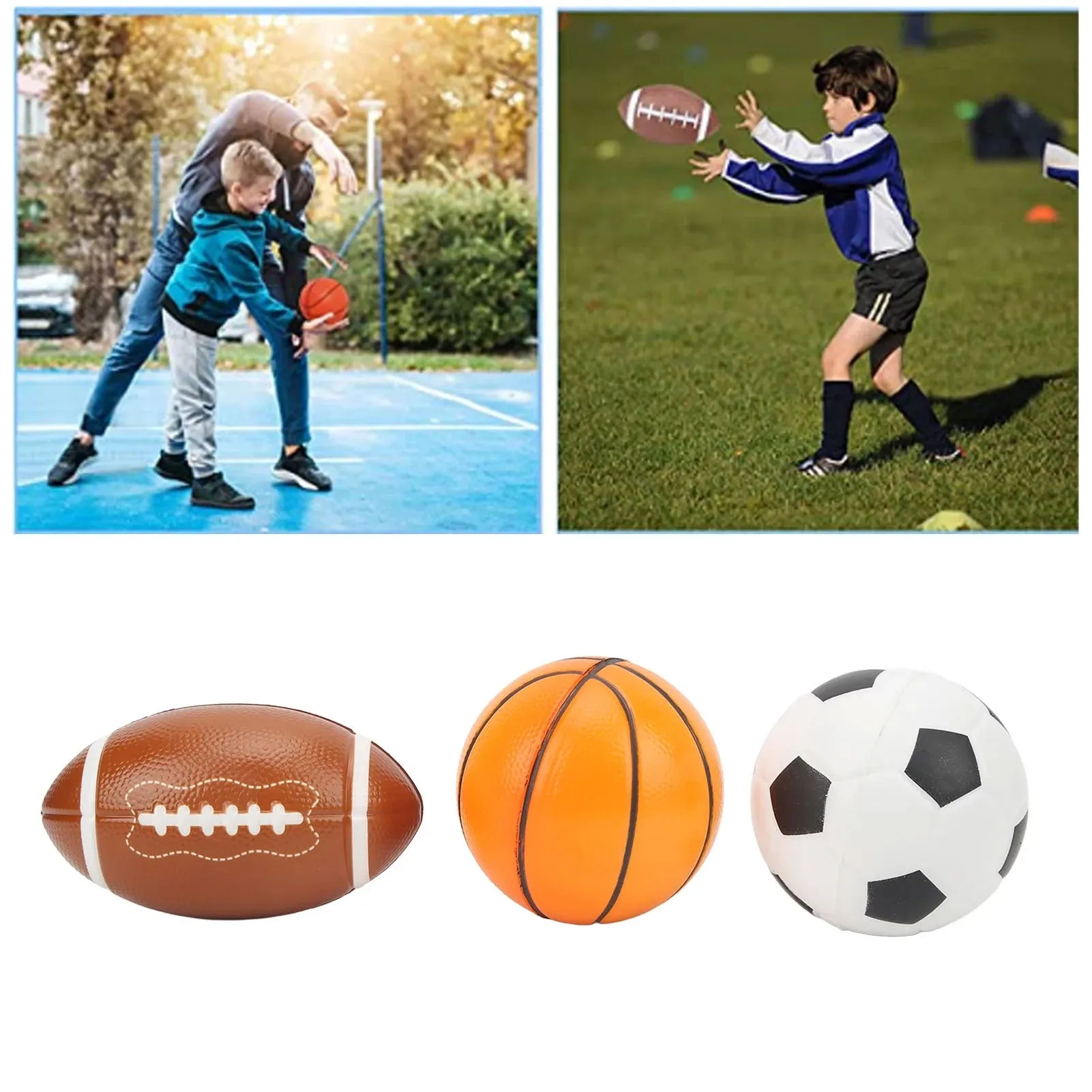 Play Day Mini Sports Balls - Great Kids Outdoor Activity Toy, 3 Piece Set