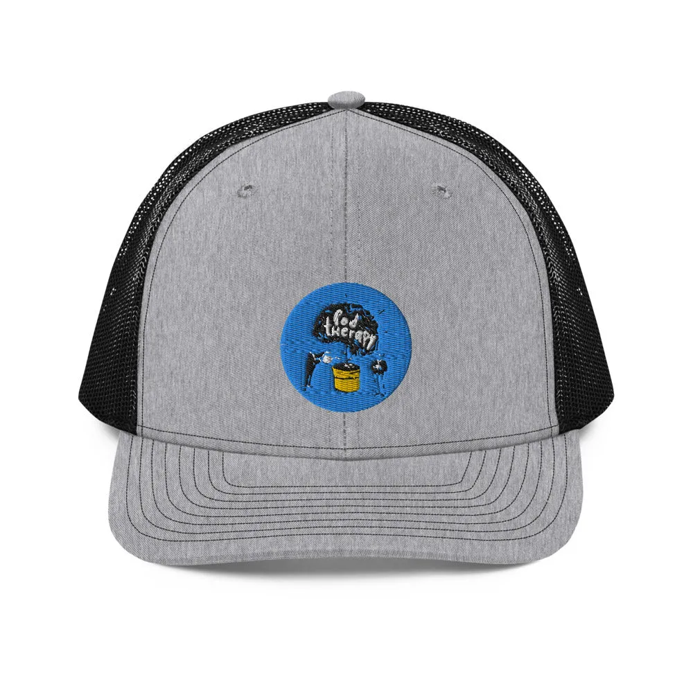 Pod Therapy Logo Trucker Cap - Blue