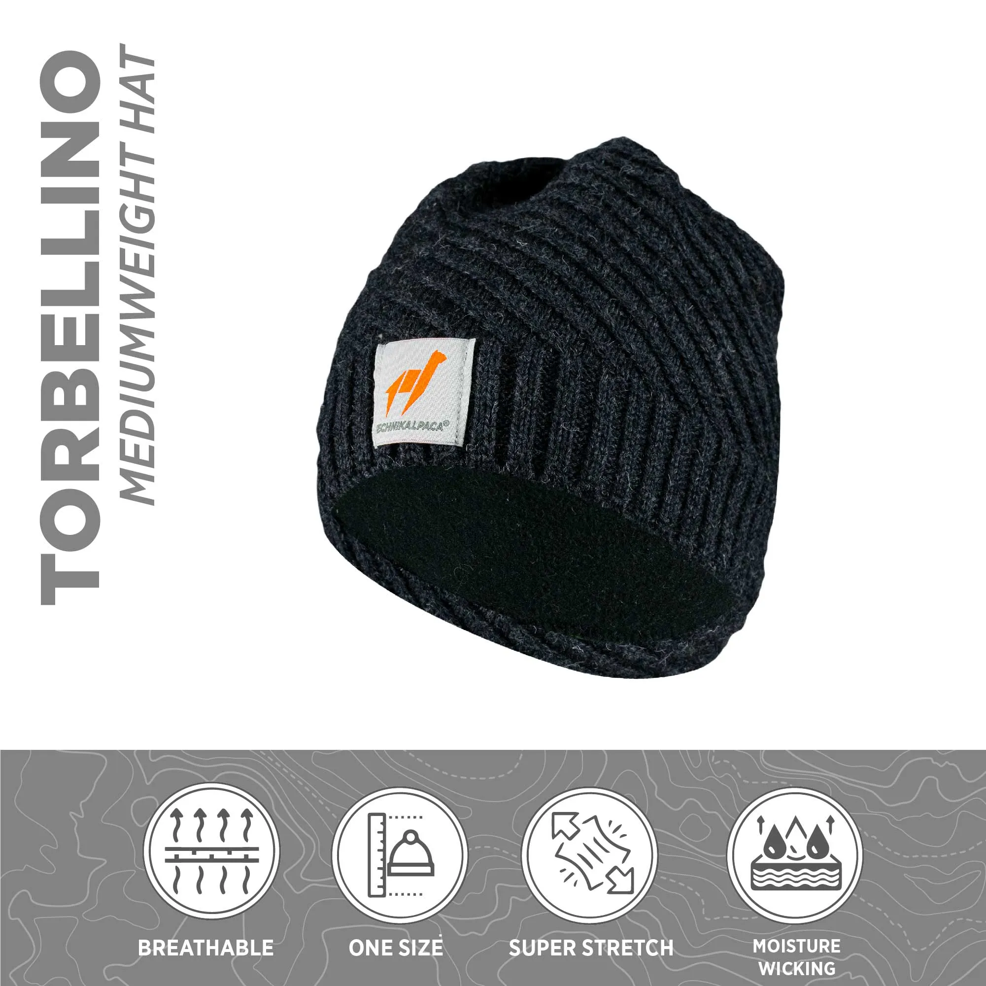 Premium Alpaca Merino and Bamboo Hat. Unisex | Torbellino