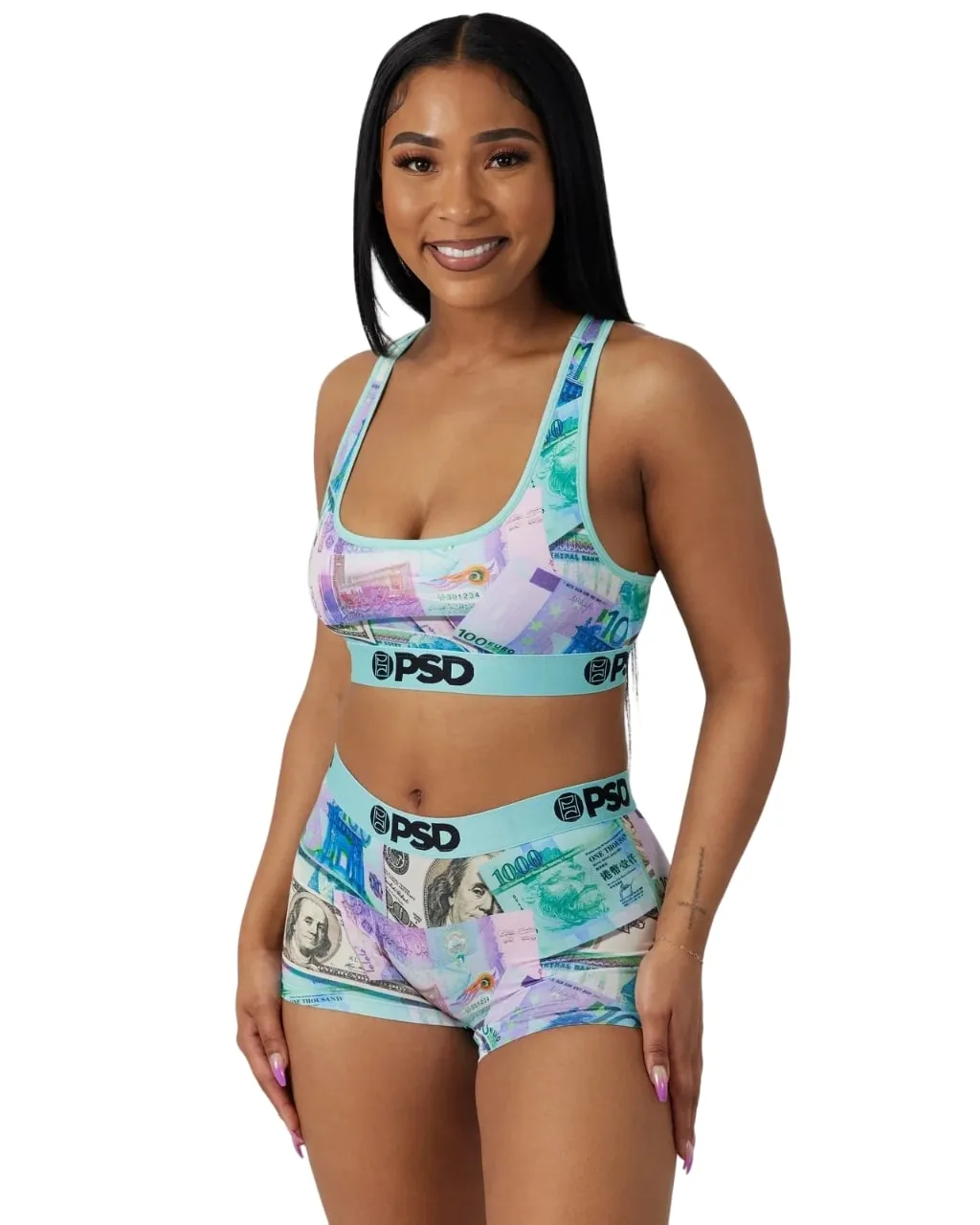 PSD Women's World Currency Sports Bra