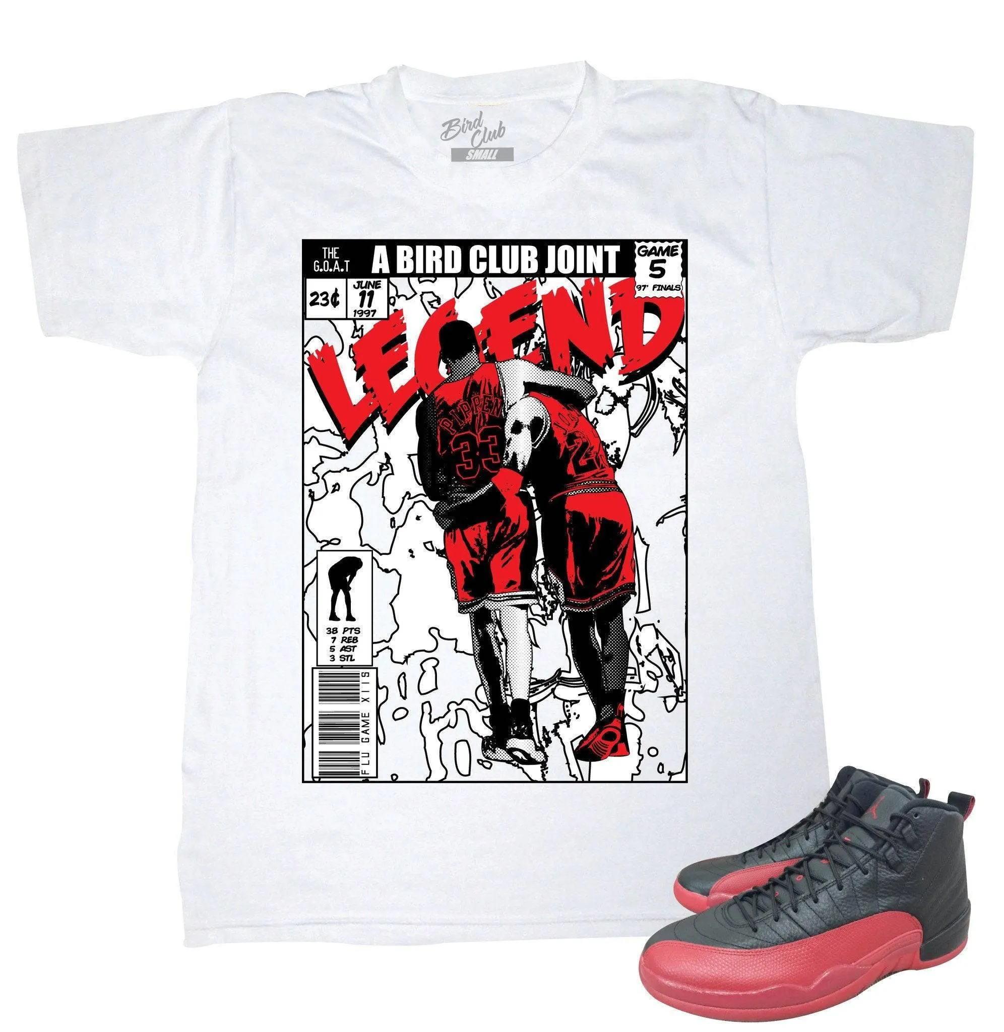 Retro 12 tee Flu Game