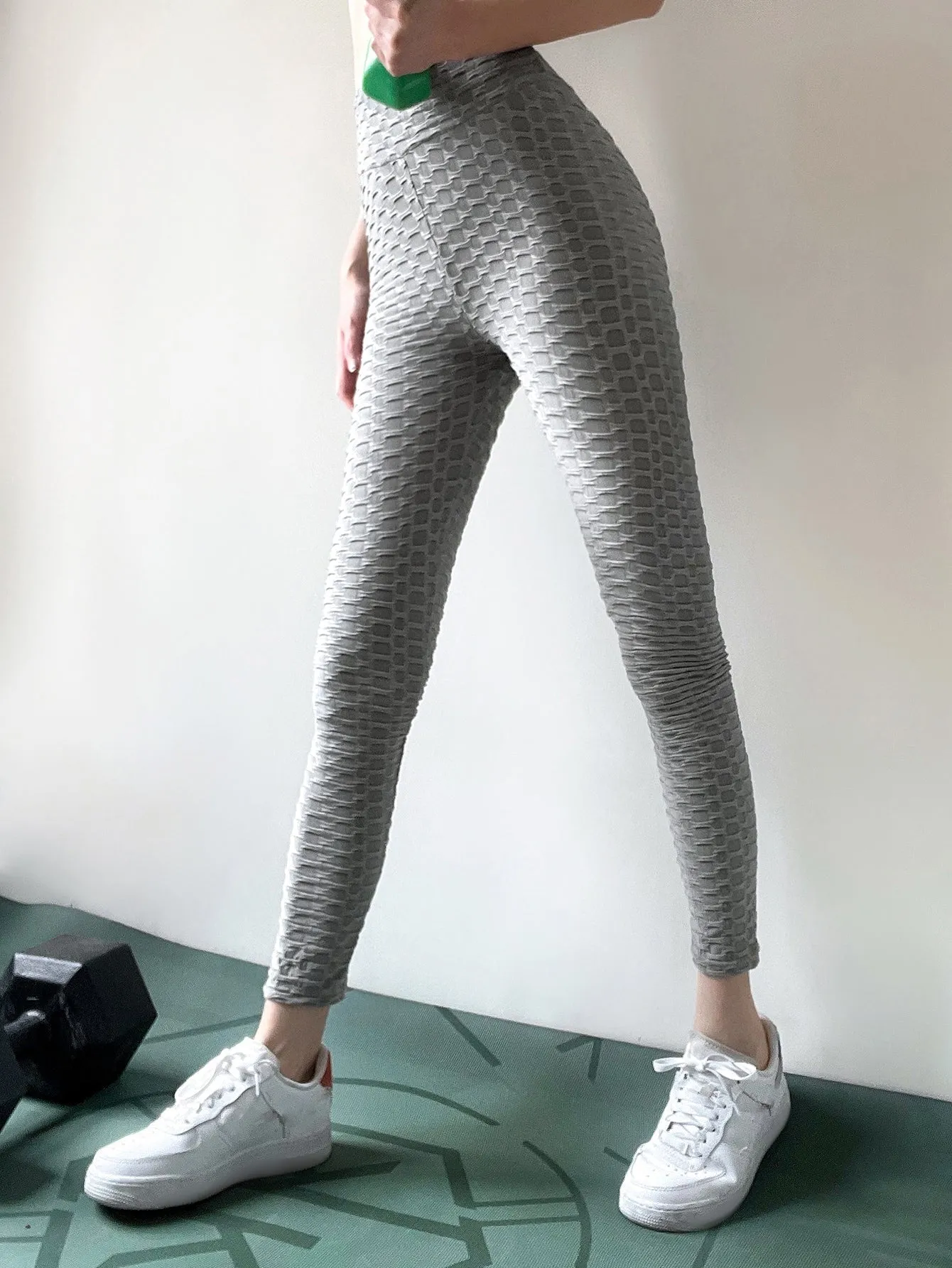 Scrunch Butt Honeycomb Textured Sports Leggings